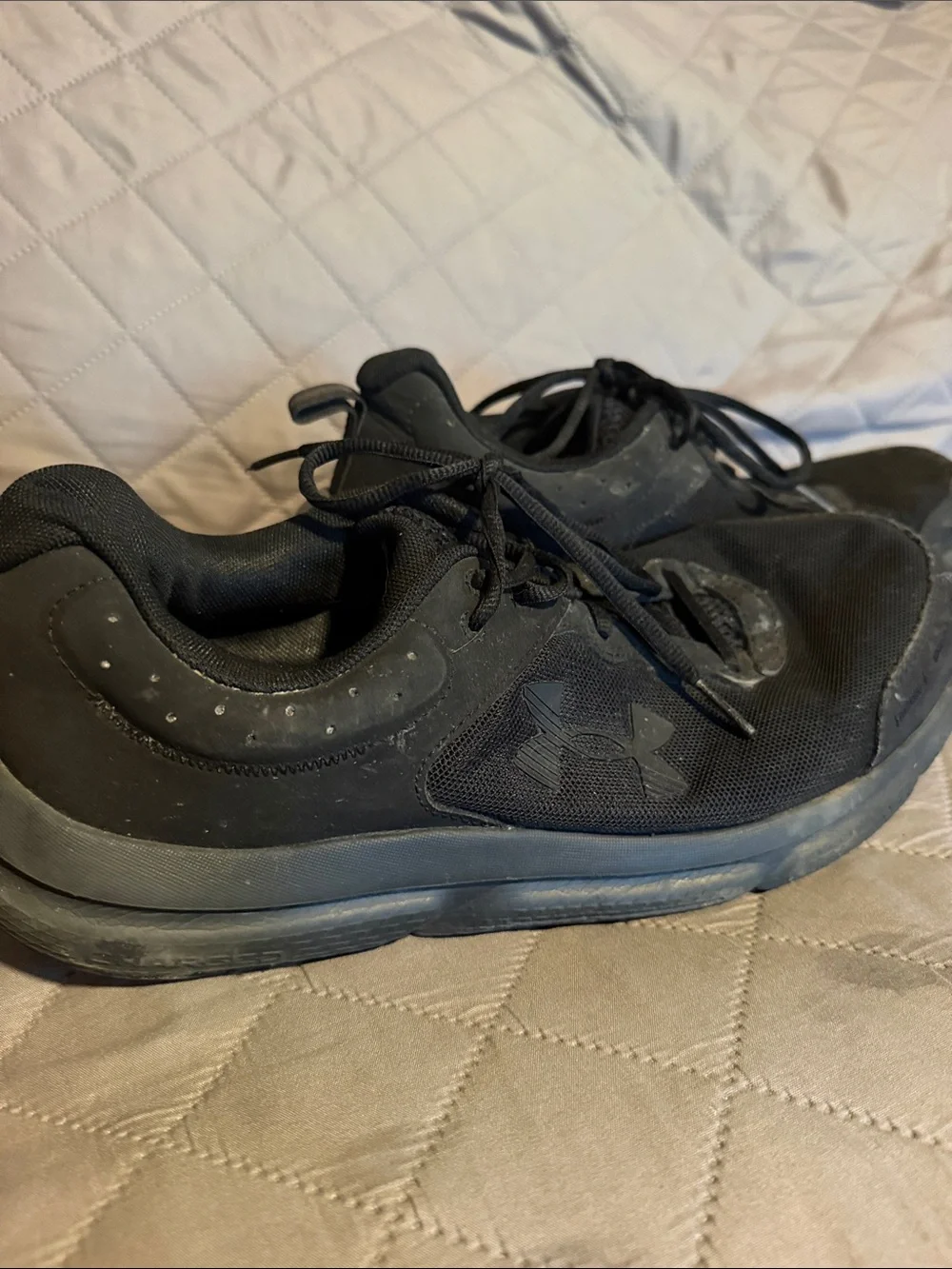 Under Armour Black Men's Low-Top Athletic Sneakers